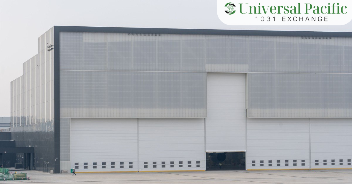 Large commercial warehouse building serving as a like-kind replacement property in a 1031 exchange