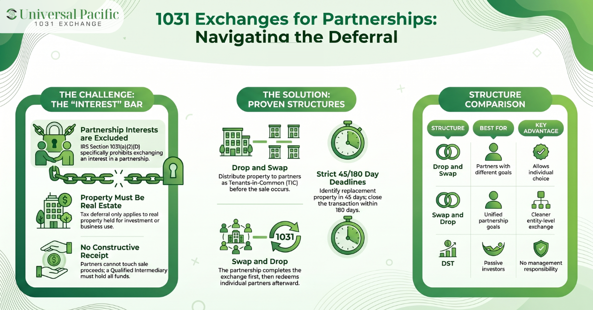 Partnership 1031 tax deferral guide