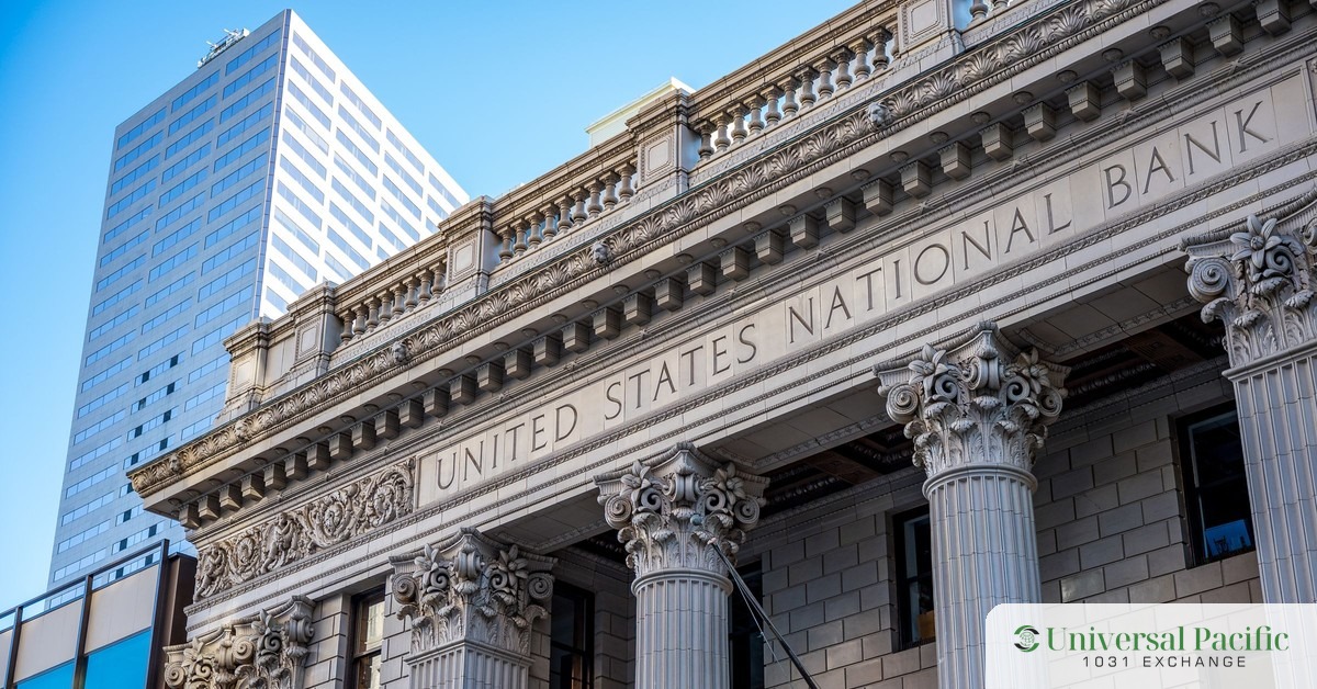 Historic national bank building, the kind of lender that rarely has a loan product for an exchange accommodation titleholder