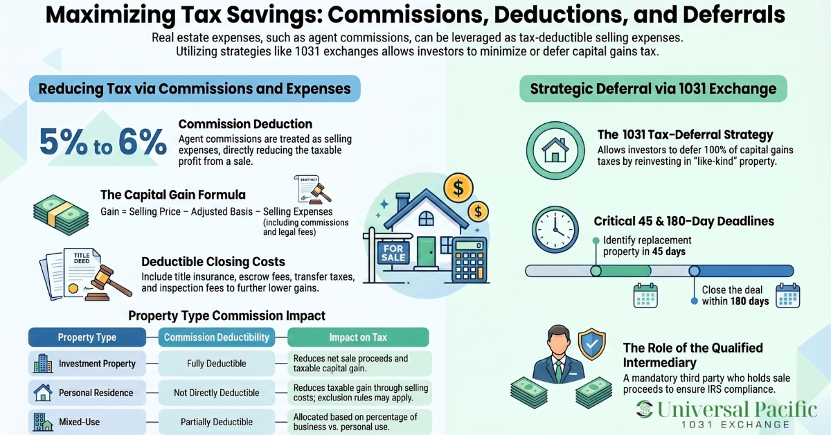 Are Real Estate Commissions Tax Deductible?