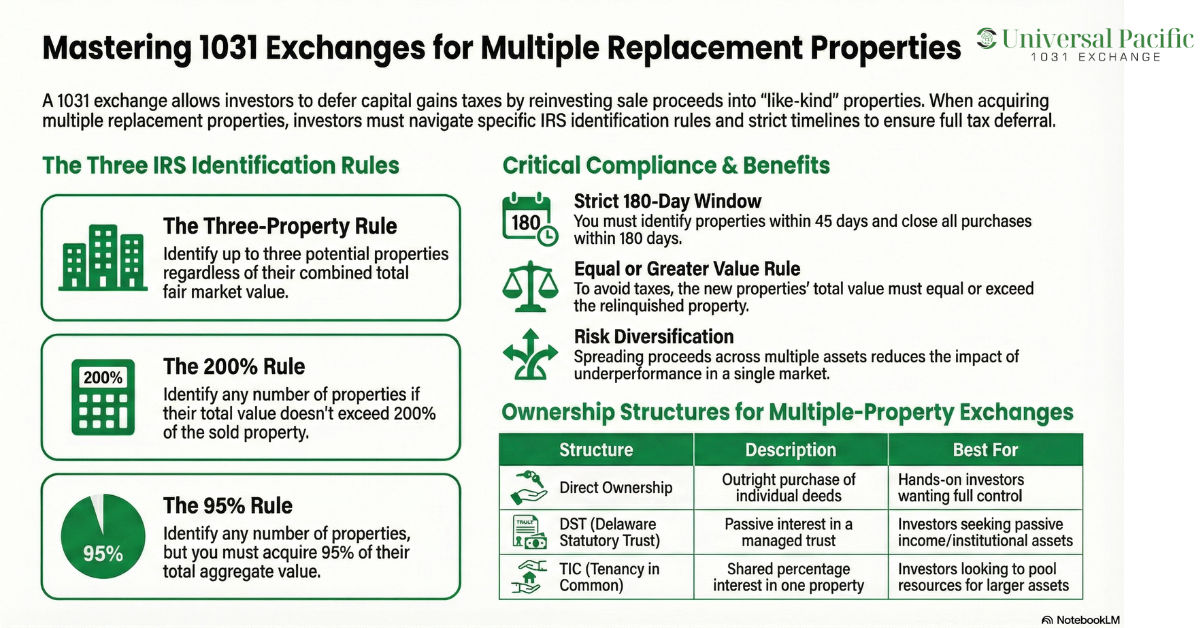 can you buy multiple properties in a 1031 exchange