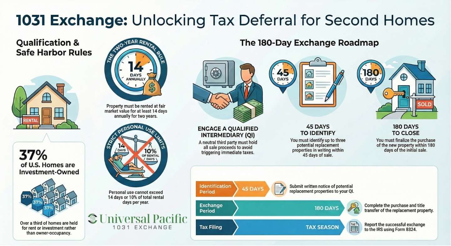 can you do a 1031 exchange on a second home